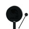 Skulls Black Plastic 5.5" Stir Stick - Round - Closeup