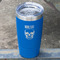 Skulls Blue Polar Camel Tumbler - 20oz - Angled