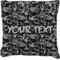 Skulls Burlap Pillow 24"