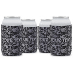 Skulls Can Cooler (12 oz) - Set of 4 w/ Name or Text