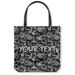 Skulls Canvas Tote Bag - Large - 18"x18" (Personalized)