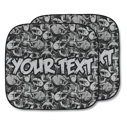 Skulls Car Sun Shade - Two Piece (Personalized)