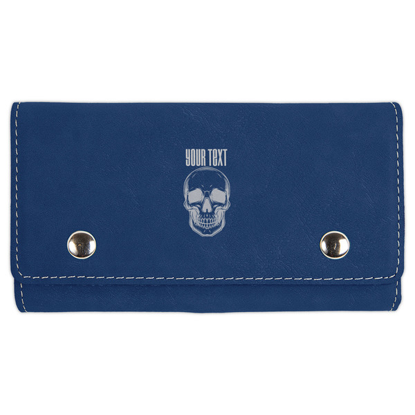 Custom Skulls Cards & Dice Set - Navy Blue (Personalized)