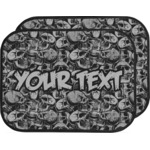 Skulls Car Floor Mats (Back Seat) (Personalized)