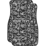 Skulls Car Floor Mats (Front Seat) (Personalized)