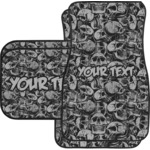 Skulls Car Floor Mats Set - 2 Front & 2 Back (Personalized)