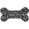 Skulls Ceramic Flat Ornament - Bone Front