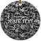 Skulls Ceramic Flat Ornament - Circle (Front)