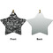 Skulls Ceramic Flat Ornament - Star Front & Back (APPROVAL)