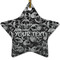 Skulls Ceramic Flat Ornament - Star (Front)