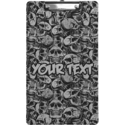 Skulls Clipboard (Legal Size) (Personalized)