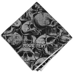 Skulls Cloth Dinner Napkin - Single w/ Name or Text