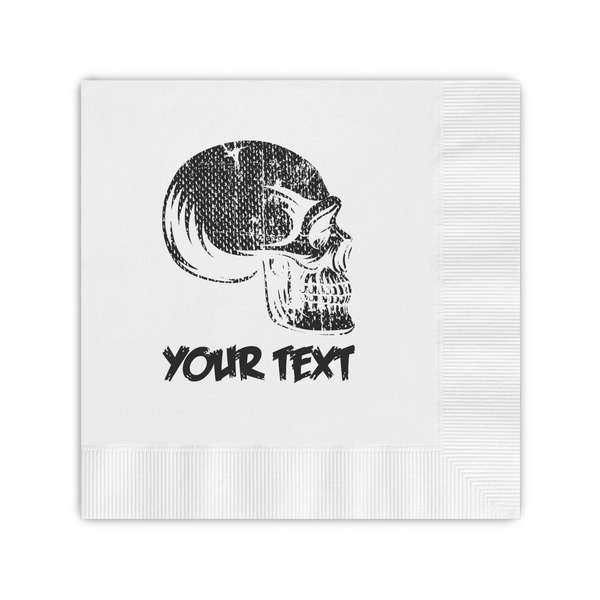 Custom Skulls Coined Cocktail Napkins (Personalized)