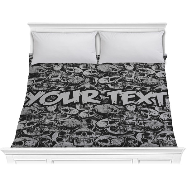 Custom Skulls Comforter - King (Personalized)