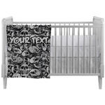 Skulls Crib Comforter / Quilt (Personalized)