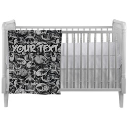Skulls Crib Comforter / Quilt (Personalized)