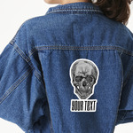 Skulls Twill Iron On Patch - Custom Shape - 2XL - Set of 4 (Personalized)