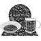 Skulls Dinner Set - 4 Pc (Personalized)