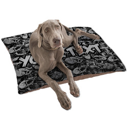 Skulls Dog Bed - Large w/ Name or Text