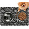 Skulls Dog Food Mat - Small LIFESTYLE