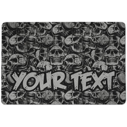 Skulls Dog Food Mat w/ Name or Text