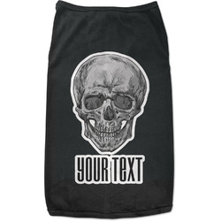 Skulls Black Pet Shirt - 2XL (Personalized)