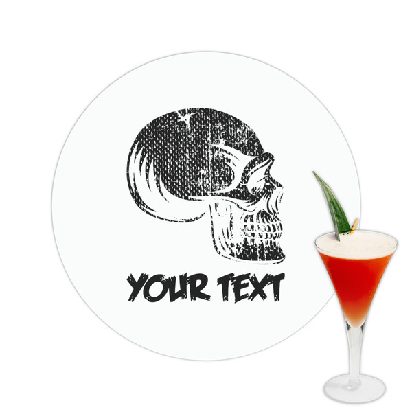 Custom Skulls Printed Drink Topper -  2.5" (Personalized)