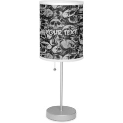 Skulls 7" Drum Lamp with Shade Polyester (Personalized)