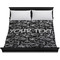 Skulls Duvet Cover - King - On Bed - No Prop