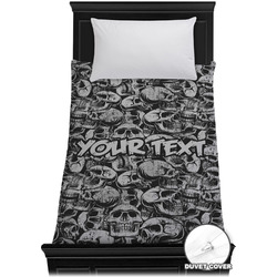 Skulls Duvet Cover - Twin XL (Personalized)