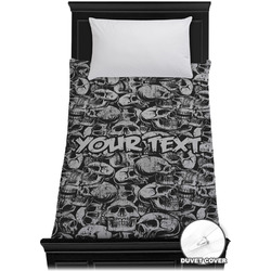 Skulls Duvet Cover - Twin (Personalized)