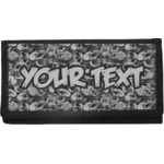 Skulls Canvas Checkbook Cover (Personalized)