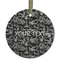 Skulls Frosted Glass Ornament - Round