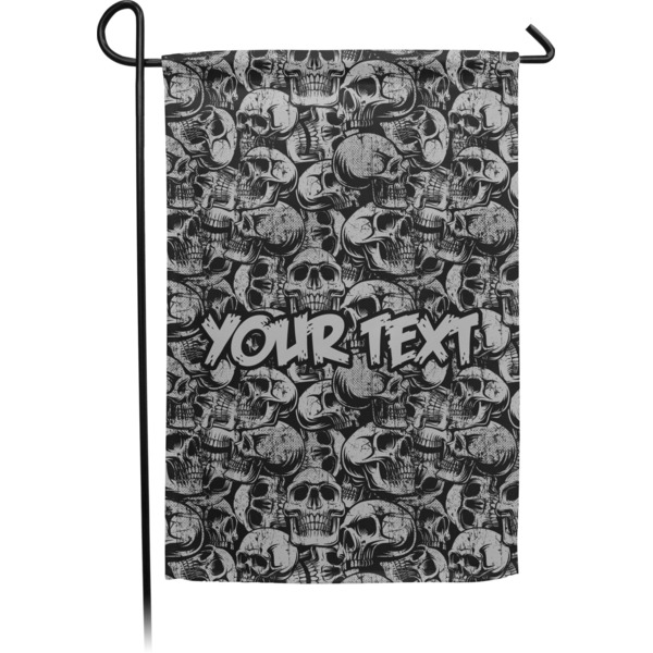 Custom Skulls Small Garden Flag - Single Sided w/ Name or Text