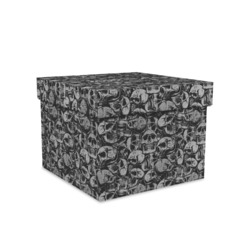 Skulls Gift Box with Lid - Canvas Wrapped - Medium (Personalized)