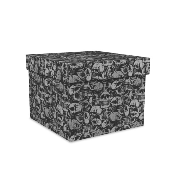 Custom Skulls Gift Box with Lid - Canvas Wrapped - Medium (Personalized)