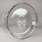 Skulls Glass Pie Dish - FRONT