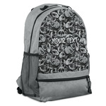 Skulls Backpack - Grey (Personalized)