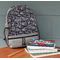 Skulls Large Backpack - Gray - On Desk