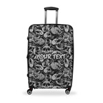 Skulls Suitcase - 28" Large - Checked w/ Name or Text