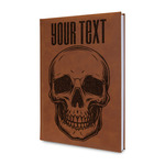 Skulls Leather Sketchbook - Small - Single Sided (Personalized)