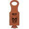 Skulls Leatherette Wine Tote Single Sided - Front and Back