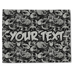 Skulls Single-Sided Linen Placemat - Single w/ Name or Text