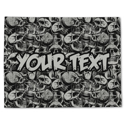 Skulls Single-Sided Linen Placemat - Single w/ Name or Text