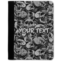 Skulls Notebook Padfolio w/ Name or Text