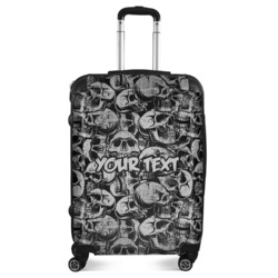 Skulls Suitcase - 24" Medium - Checked (Personalized)