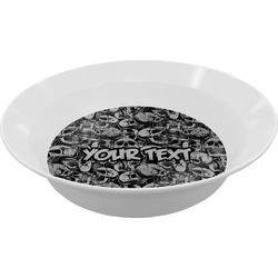 Skulls Melamine Bowl - 12 oz (Personalized)