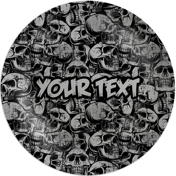 Custom Skulls Melamine Plate (Personalized)