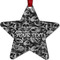 Skulls Metal Star Ornament - Front