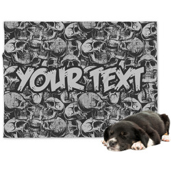 Skulls Dog Blanket (Personalized)